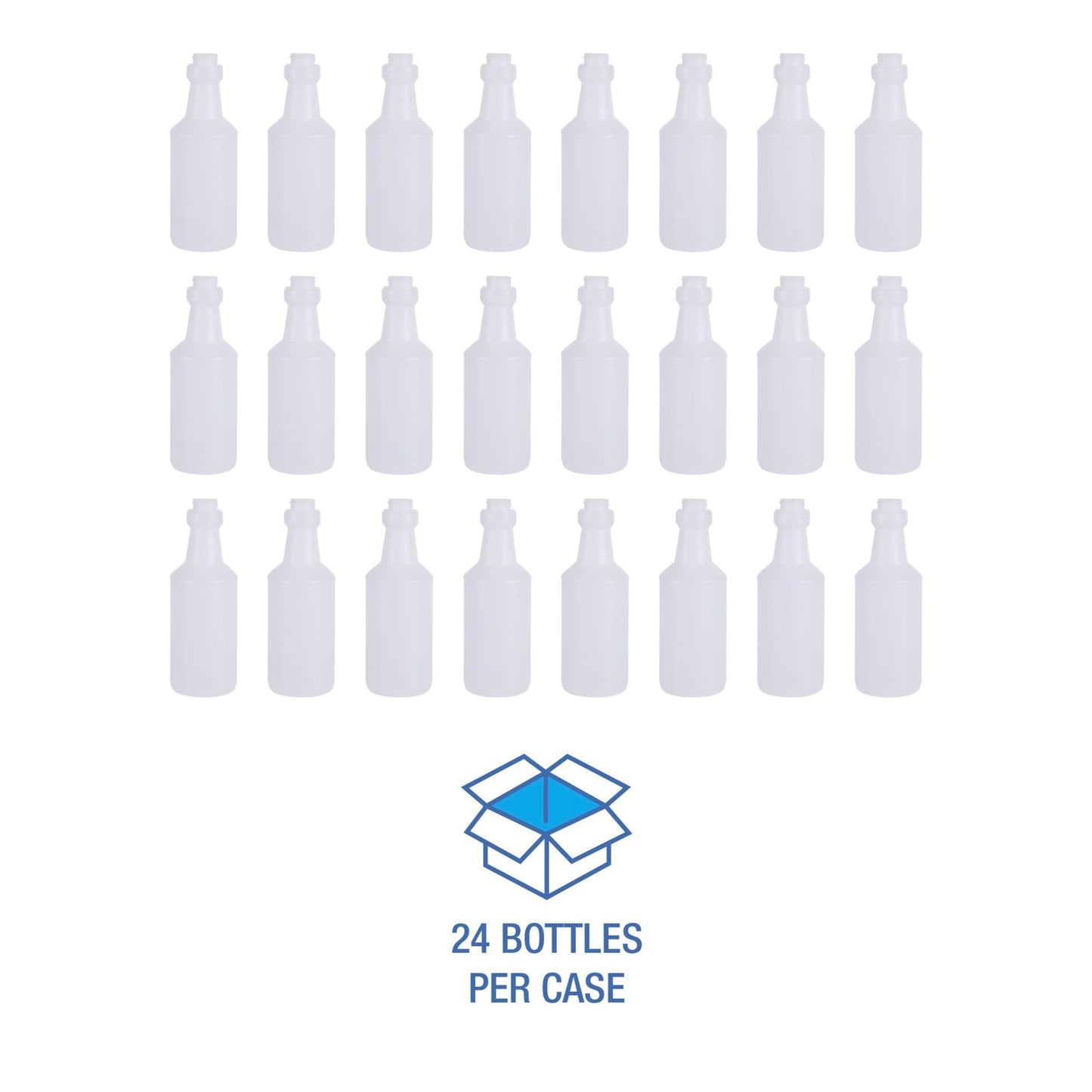Boardwalk Handi-Hold Spray Bottle, 16 oz, Clear, 24/Carton