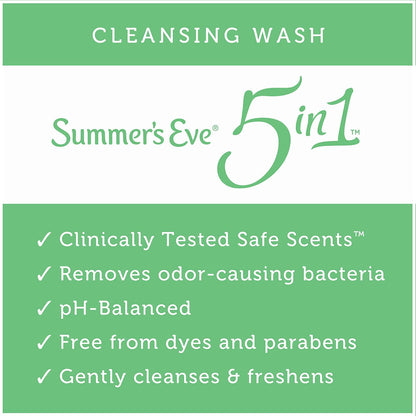 Summer's Eve Aloe Love Gentle Daily Feminine Wash, Removes Odor, pH balanced, 15 fl oz. (Pack of 1)