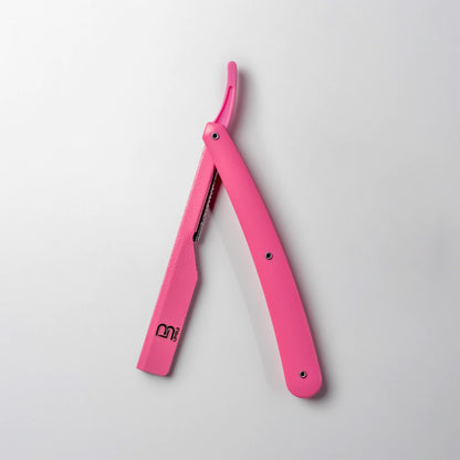 L3 Straight Razor Holder - Excellent Grip and Control - Precision Shaving Control - Level Three Straight Razor Holder (Pink)