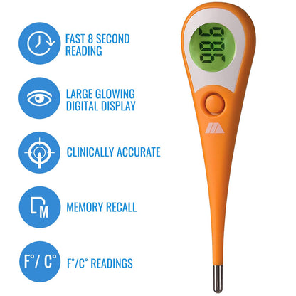Mabis DMI 8-Second Ultra Premium Digital Thermometer