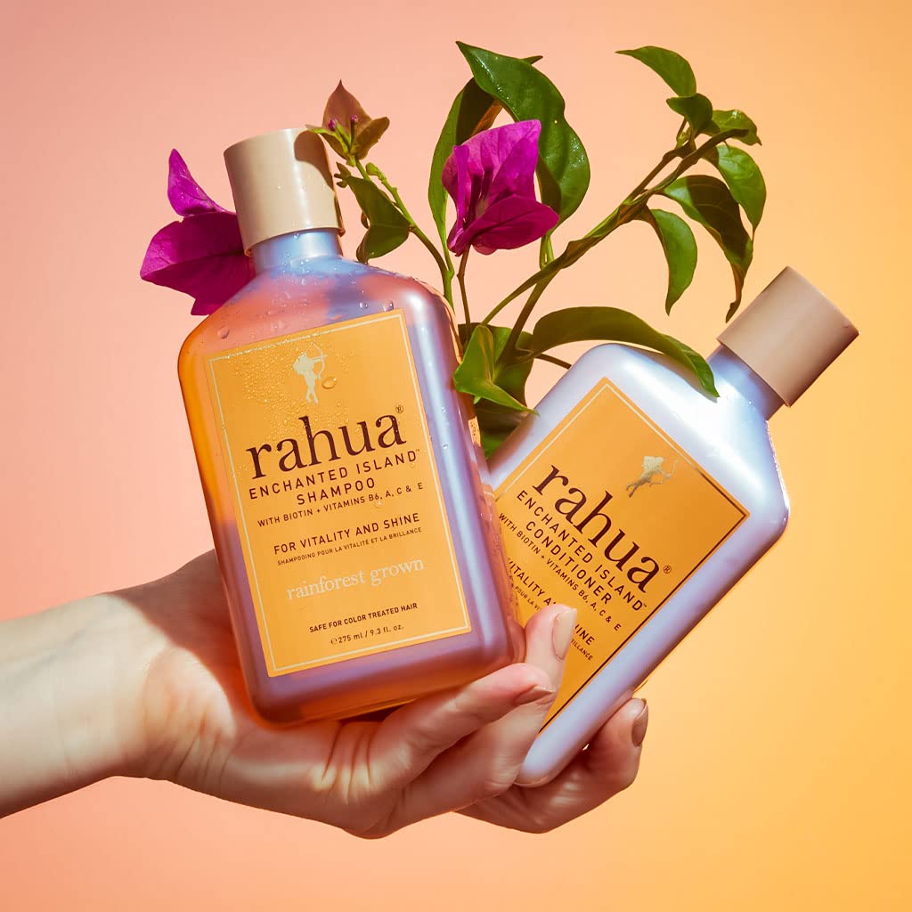 Rahua Enchanted Island Hair Conditioner, Vegan, Deep Conditioning for Medium to Thick Hair, Strengthening Formula with Biotin, Oil, Quinoa, Pomegranate, Coconut & Guava Scent, 9.3 Fl Oz