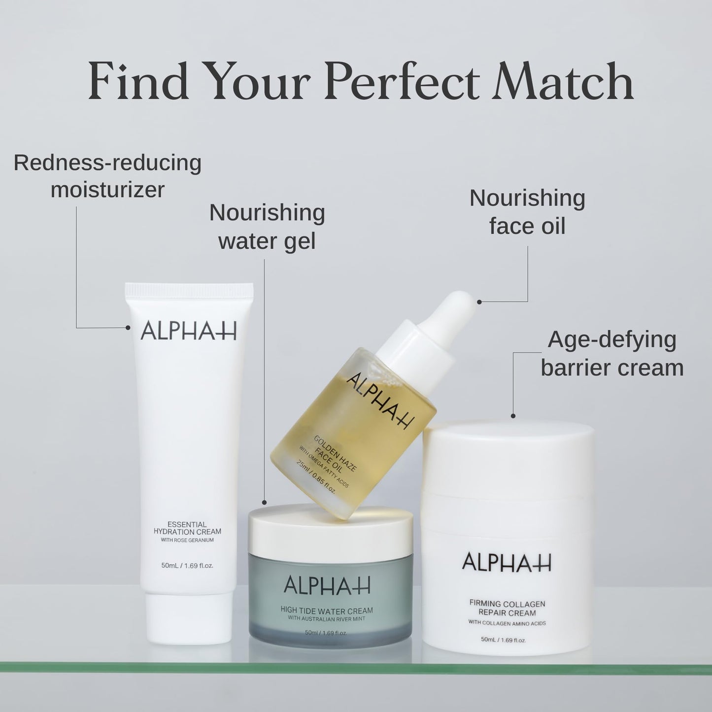 Alpha-H Firming Collagen Repair Face Cream 50ml – Barrier Support Moisturizer for Dry, Dehydrated Skin – Smooths Fine Lines & Boosts Elasticity