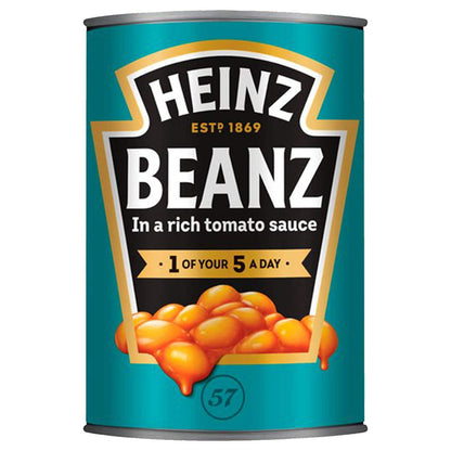 HEINZ Beanz in Tomato Sauce, Baked Beans, 415 g, Pack of 2