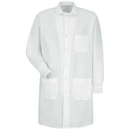Red Kap Unisex Adult Specialized Cuffed Lab Coat With 3 Exterior Front Pockets