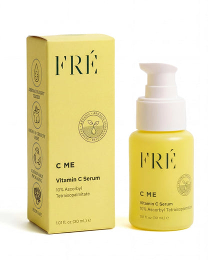 10% Vitamin C Serum for Face – FRÉ Waterless Brightening Serum with Argan Oil – 1.01 fl oz
