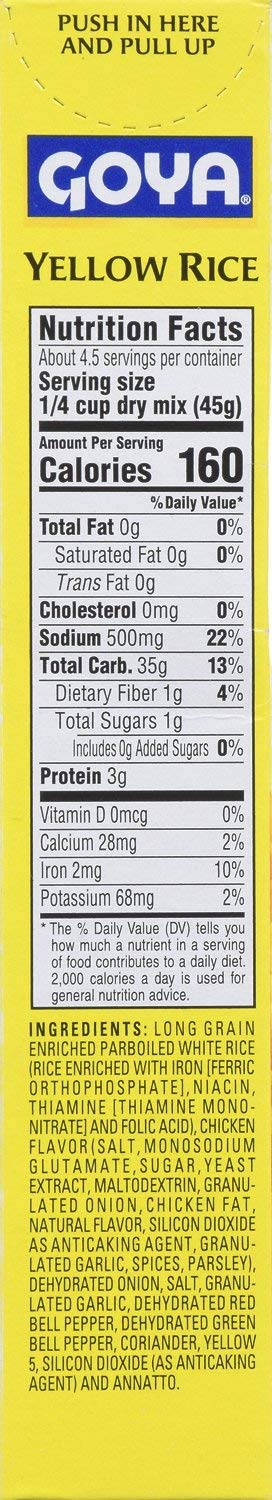 Goya Foods Yellow Rice Mix, Spanish Style, 7oz, 12PK