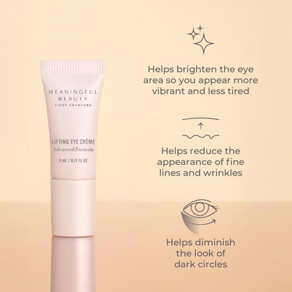 Meaningful Beauty Essentials Skincare System Advanced Formula Starter Kit, with Melon Super Antioxidants, Includes Youth Activating Melon Serum, Day Creme & Eye Cream for Younger-Looking Skin