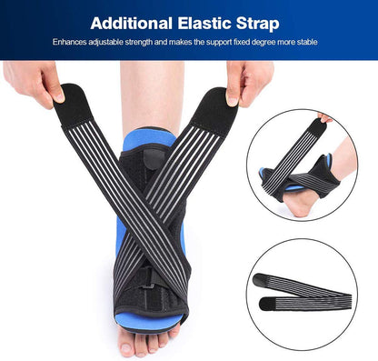 Professional Plantar Fasciitis Night Splint, Adjustable Dorsal Night Splint Support Sleep, Recovery, Tendonitis, Arch Foot Pain Fits Right or Left Foot (2019, Black)