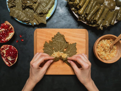 Sanniti Dolmas Stuffed Grape Leaves | Ready to Eat, 70 oz