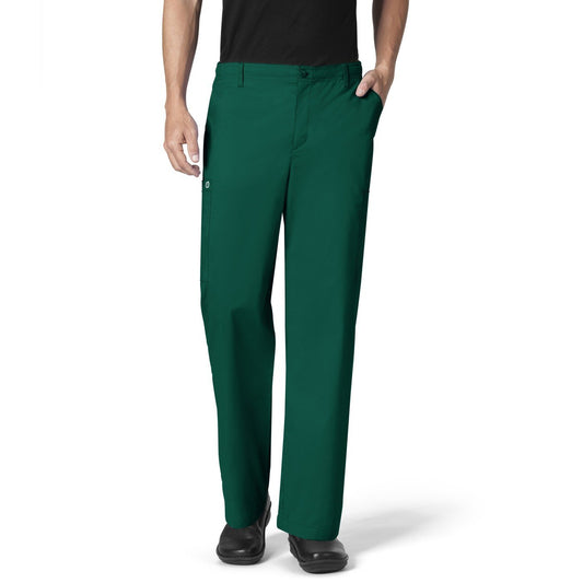 WonderWink Men's Cargo Pant, hunter green, Large Short