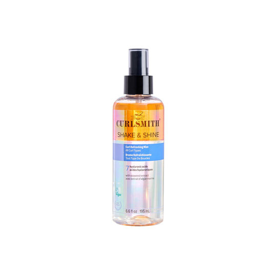 CURLSMITH Shake & Shine - Curl Refreshing Spray for Dry Hair, Use Between Wash Days, For All Curl Types, Vegan & Cruelty Free (6.6 oz)