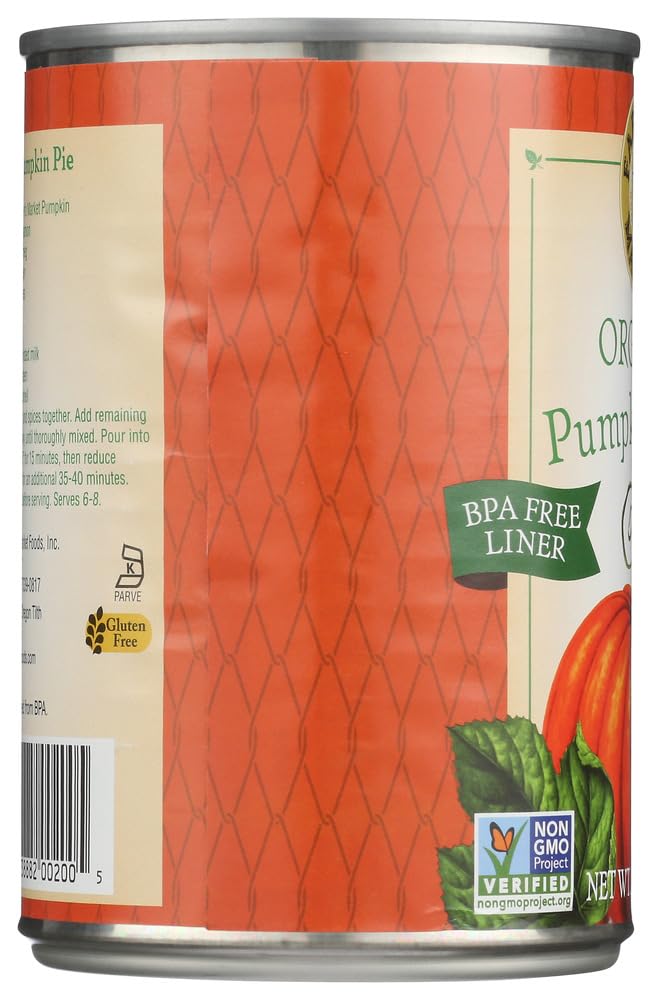 Farmer's Market Organic Canned Pumpkin -- 15 oz - 2 pc