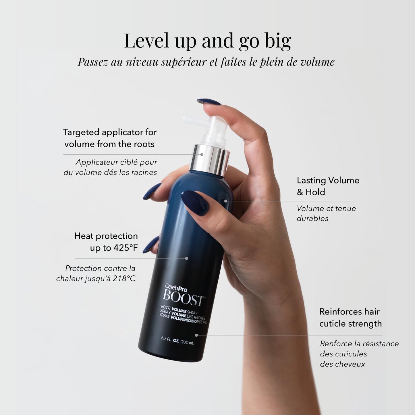 Celeb Luxury CelebPro BOOST Root Volume Spray Thickening Spray, Volumizing Spray For Fuller Thicker Hair, 6.7oz