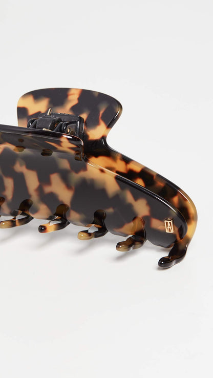 Alexandre de Paris Women's Large Jaw Clip, Tokyo Tortoise, Brown, Print, One Size