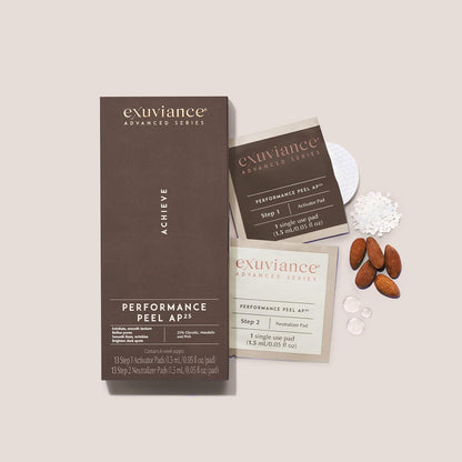 EXUVIANCE Performance Peel AP25, At-Home Chemical Peel with Glycolic Acid, Gently Refines Pores, Anti-Aging Peel, Treats Fine Lines, Wrinkles & Uneven Texture|Mandelic and Polyhydroxy Acids