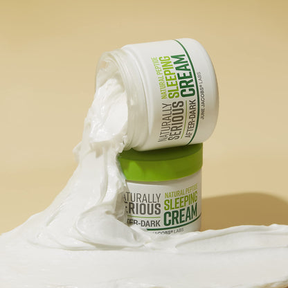 Naturally Serious | After-Dark Natural Peptide Sleeping Cream, Anti-Aging Night Cream, Vegan Skincare, Cruelty-Free Skincare