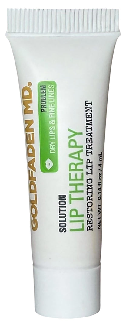 Goldfaden MD Lip Therapy | Restoring Lip Treatment | w/Peptides, Hyaluronic Acid, Fruit Berry Wax, Borage Oil, Rose Hip Oil & Vitamin E | Nourishes, Hydrates & Plumps Appearance 0.14 ﬂ oz / 4 mL