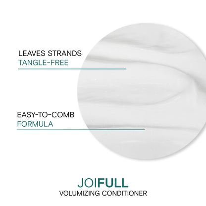Joico JoiFULL Volumizing Conditioner | For Fine, Thin Hair | Add Instant Body | Long-Lasting Fullness | For Thicker Bouncier Hair | Boost Shine | With Lotus Flower & Bamboo Extract