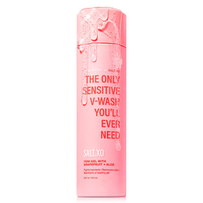 salt.xo Grapefruit Sensitive Yoni Gel Wash, Intimate Care Gel for Women, Intimate Care Gel for Women, pH Balance V Wash Cruelty-Free, Feminine Hygiene Products (8 Fl Oz)