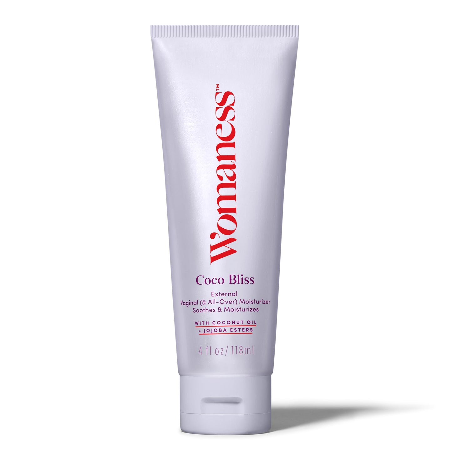 Womaness Coco Bliss Vaginal Moisturizer - Hydrating Coconut Cream for Vaginal Dryness - Non-Sticky Vulva Cream for External Intimate & Body Care - Estrogen & Hormone-Free Formula for Women - 4oz