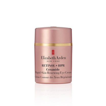 Elizabeth Arden Retinol + HPR Ceramide Rapid Skin Renewing Under Eye Cream, Fine Lines & Wrinkles Treatment with Peptides, Hydrating Brightener, 0.5 fl oz