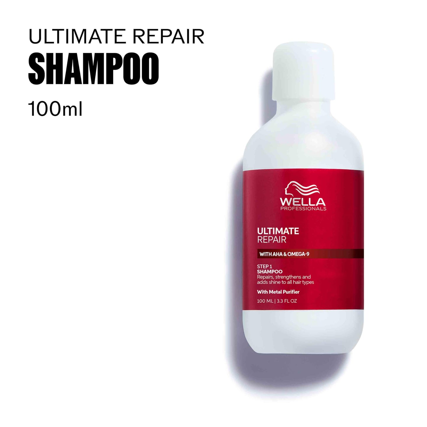 Wella Professionals ULTIMATE REPAIR Shampoo for Damaged Hair | Repairs, Strengthens, & Moisturizes with AHA & Omega-9 | For All Hair Types