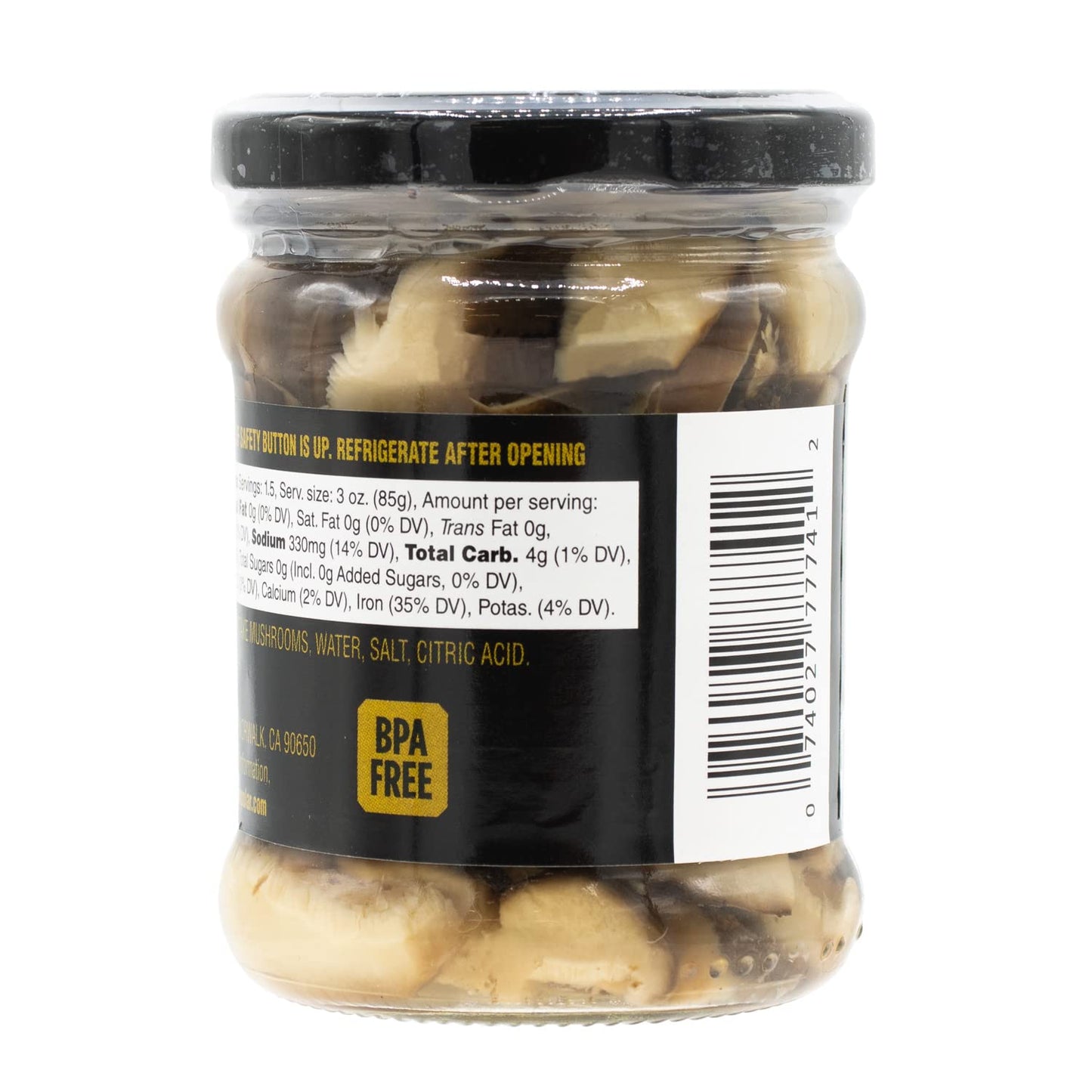 MW Polar Shiitake Mushrooms in Jar, Ready-to-eat, Easy, Sliced, Healthy, Great for Pasta, Ramen, Quiche, Omelet, Stir fry, Asian recipes, Bibimbap, Side dishes, 7 oz (Pack of 12)