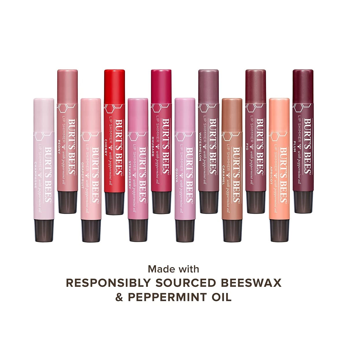 Burt's Bees 100% Natural Moisturizing Lip Shimmer, Peony - 1 Tube