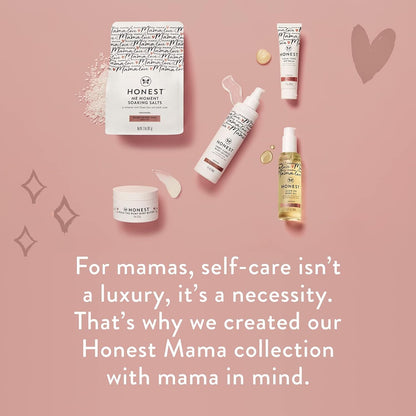 The Honest Company Mama Hydrating and Soothing Glow On Body Belly Oil, Plant Based Hypoallergenic, Fragrance-Free, 4.2 fl oz