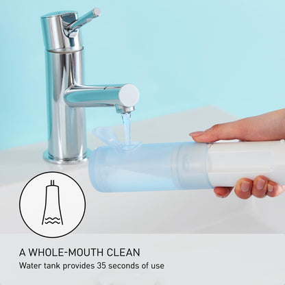 Panasonic Water Flosser for Travel, Cordless Portable Oral Irrigator with Two Water Pressure Settings, Collapsible Water Tank - EW-DJ11-A
