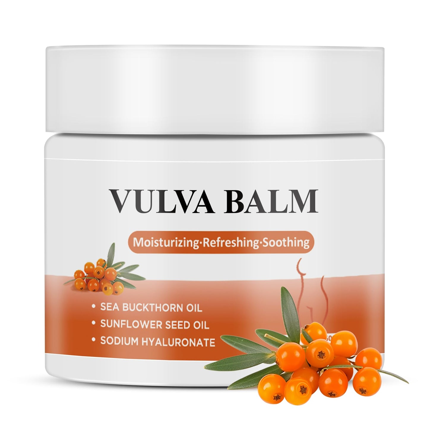 Vulva Balm Moisture Cream for Women Vaginal Moisturizer, Helps with Vulva Dryness and Itching, Soothing & Nonsticky Intimate Care Balm Cream for pH and Hormone Balance and Menopause Support