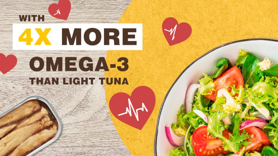 Season Sardines in Tomato Sauce - Skinless & Boneless, Wild Caught, 22g of Protein, Keto Snacks, More Omega 3's Than Tuna, Kosher, High in Calcium, Canned Sardines - 4.37 Oz Tins, 12-Pack