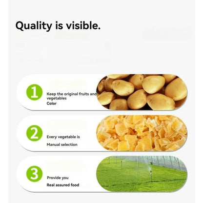 Dehydrated Diced Potatoes 180g/6.34OZ, Dried Potato Pieces,For Hash Browns,Stews,Soups,Home Fries.