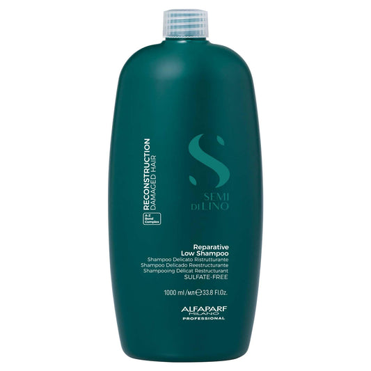 ALFAPARF MILANO Semi di Lino Reconstruction Bond Repair Shampoo - Reparative Shampoo for Colored, Bleached, or Damaged Hair - Sulfate Free - Color Safe - Restores Fiber & Elasticity