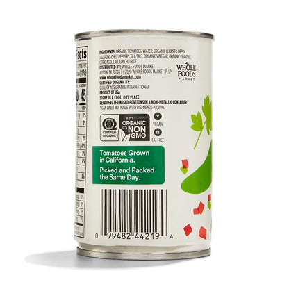 365 by Whole Foods Market, Organic Petite Diced Tomatoes with Jalapeno & Cilantro, 10 oz