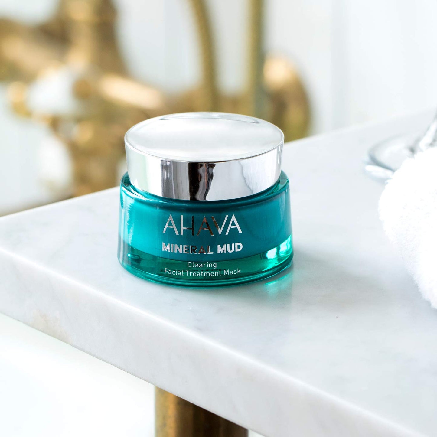AHAVA Mineral Mud Clearing Facial Treatment Mask - Rich Mud Mask to Clear Pores & Reduce Blemishes, Nourishes & Refreshes, Revitalizes Complexion, with Osmoter, Dead Sea Mud & Jojoba, 1.7 Fl.Oz
