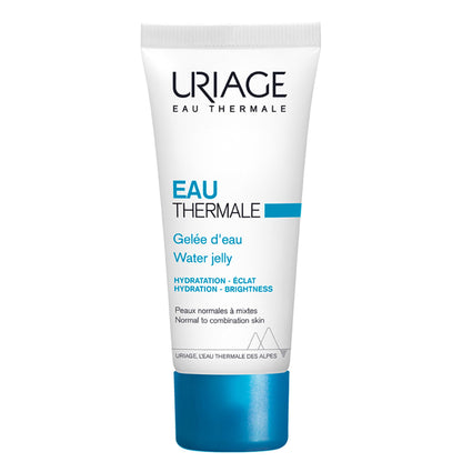 Uriage Eau Thermale Moisturizing Face Gel With Hyaluronic Acid, 24H Intense Hydration, Fresh Lightweight Unisex Gel For Combination/Oily Skins, Lovely Floral Scent, Non-Comedogenic