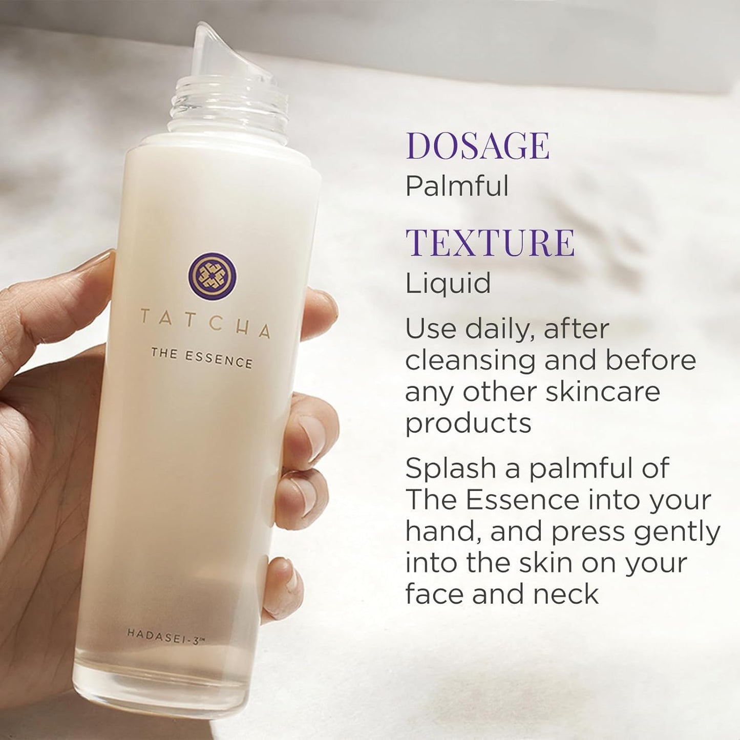 TATCHA The Essence, Midi-Size - Skincare Boosting Treatment, Moisturizing and Skin Softening Oil-Free Serum Infused with Green Tea