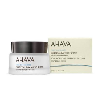 AHAVA Essential Day Moisturizer - Essential Daily Hydrating Facial & Neck Cream, Anti-Aging & Smoothing Effect, Enriched with Osmoter, Aloe Vera, Allantoin & Vitamin E