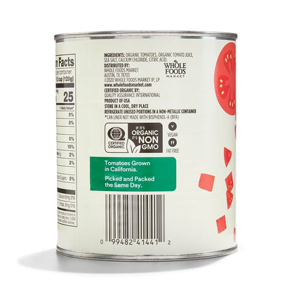 365 by Whole Foods Market, Organic Diced Tomatoes, 28 Ounce