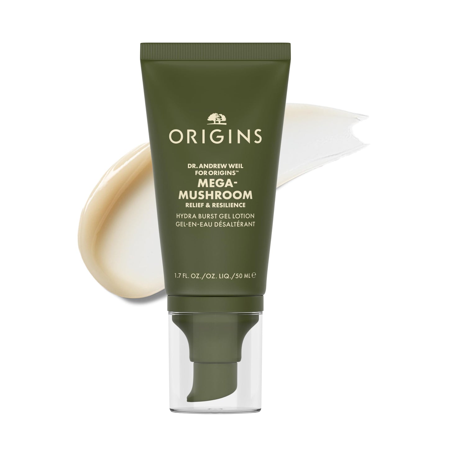 Origins Mega-Mushroom Hydra Burst Lightweight Moisturizer | Reduces Visible Redness | With Niacinamide & Reishi Mushroom, 1.7 Fl Oz