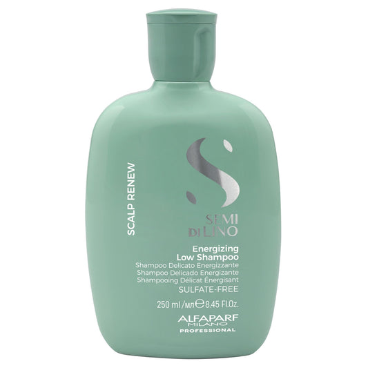 Alfaparf Milano Semi Di Lino Scalp Renew Low Shampoo for Thinning Hair - Sulfate Free Shampoo - Strengthens, Re-densifies and Stimulates Hair Fiber - Professional Salon Quality