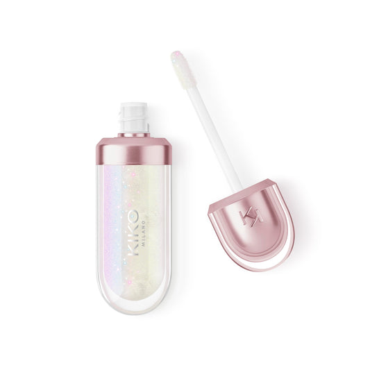 Kiko Milano 3D Hydra Lip Oil – Hydrating, Nourishing, High-Shine Lip Treatment, Non-Sticky, Moisturizing Formula with Vitamin E – 6.5ml