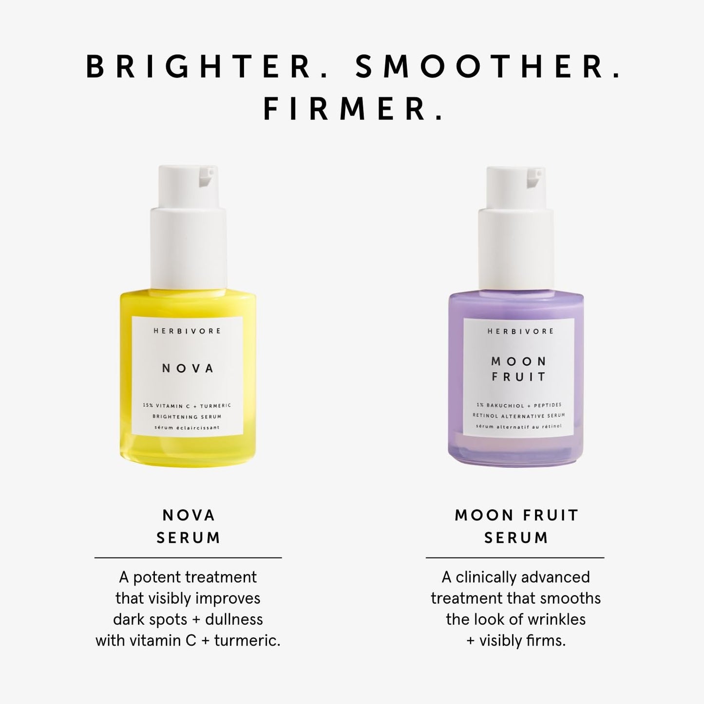 HERBIVORE AM to PM Set | Nova Serum + Moon Fruit Serum