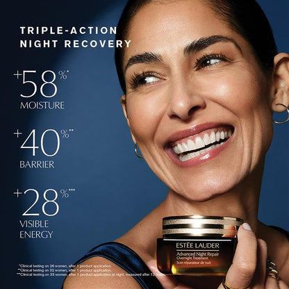 Estée Lauder Dream Skin In One Sleep 4-Piece Skincare Set | Repair + Moisturize + Strengthen | Includes Cleanser 1 Fl Oz, Face Serum 0.5 Fl Oz, Moisturizer 0.5 Ounce & Overnight Treatment 0.24 Fl Oz