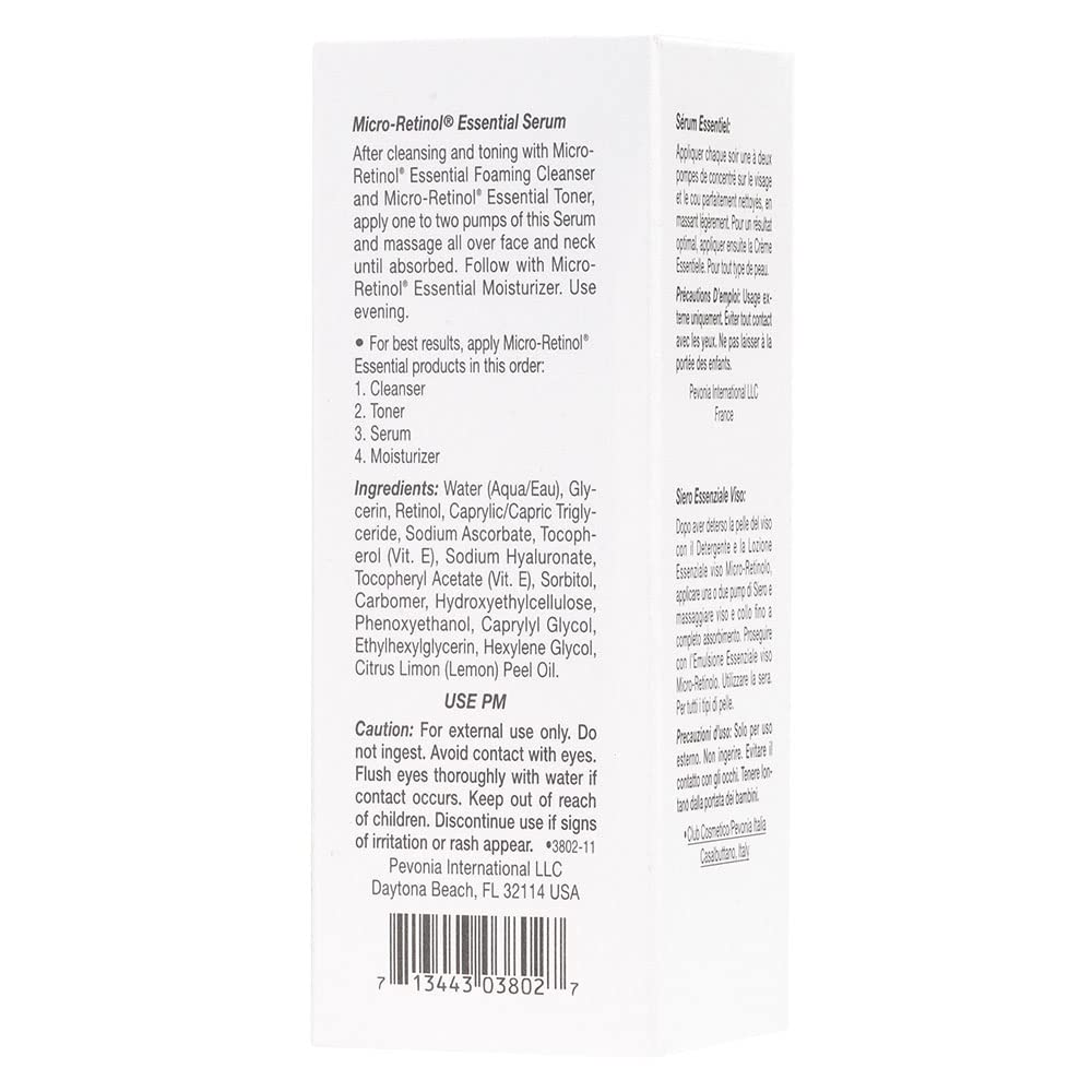 Pevonia Micro-Retinol Essential Serum, 1 Fl Oz