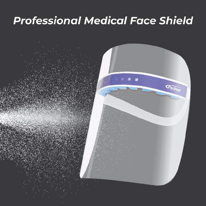 Pac-Dent S010-A iShield Disposable Face Shield with Drape-It Cover, Anti-Fog Coating, Lightweight and Comfortable, Pack of 10