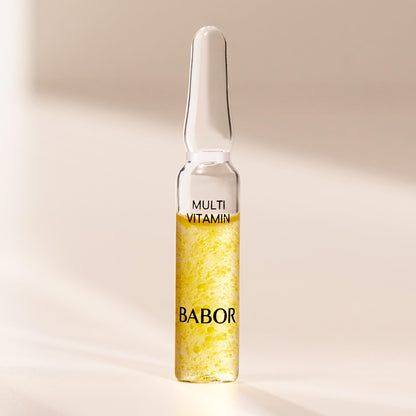 BABOR Multi Vitamin Ampoule Concentrate, Revitalize Dull Tired Skin, Vitamin A Increases Radiance, Vitamin C Evens Tone, Niacinamide Supports Skin Barrier, Vitamin Skincare Capsules, 7 Treatments