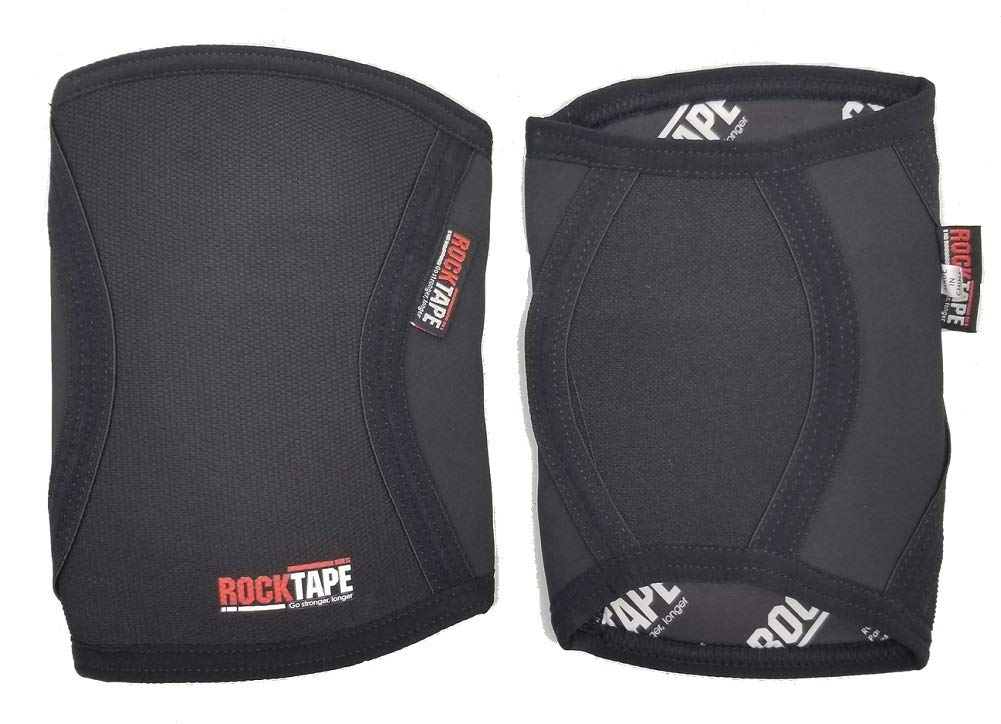 Rocktape Assassins Elbow Brace, Elbow Compression Sleeves for Exercise, Joint Pain Relief & Injury Protection (2 Sleeves) X-Large, Black