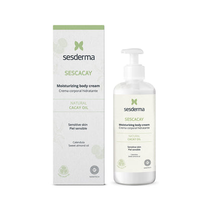 Sesderma SESCACAY Moisturizing Body Cream | Deep Hydration & Nourishment with Cacay Oil, HP Retinoate & Botanical Extracts | Soothes, Repairs & Softens Dry or Sensitive Skin | 8.5 fl oz